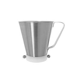 glazing funnel 1000 ml plastic stainless steel  Ø 135 mm passage Ø 5 mm  H 150 mm product photo
