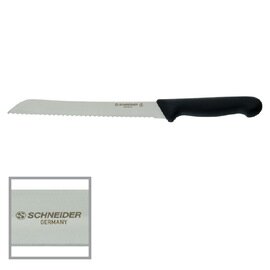 CLEARANCE | bread knife straight blade smooth cut | black | blade length 21 cm product photo