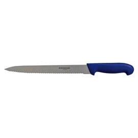 cake knife straight blade wavy cut | blue | blade length 21 cm product photo