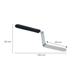 angled spatula L 245 mm scoop size 34 x 90 mm product photo