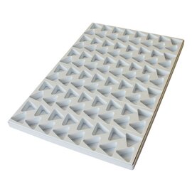 multi-cavity baking mould  • triangle | 96-cavity | mould size Ø 40 mm  L 590 mm  B 390 mm product photo