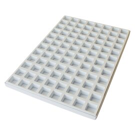 multi-cavity baking mould  • square | 96-cavity | mould size Ø 40 mm  L 590 mm  B 390 mm product photo