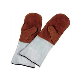 Baking Gloves Lady ladies' size leather with cuff • lined 390 mm x 130 mm product photo