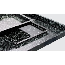 B-Stock | convection oven pan GN 2/1 steel sheet granite enamel 1 mm black  H 40 mm product photo