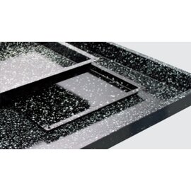 convection oven pan GN 1/1 steel sheet 1 mm granite enamel black  H 20 mm product photo