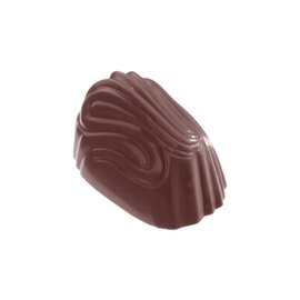 chocolate mould  • oval | 21-cavity | mould size 39 x 24 x H 20 mm  L 275 mm  B 135 mm product photo