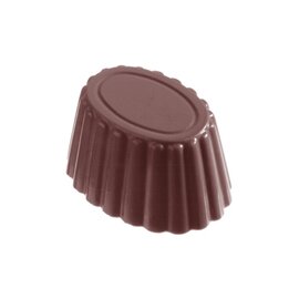 chocolate mould  • oval | 24-cavity | mould size 35 x 26 x H 19 mm  L 275 mm  B 135 mm product photo