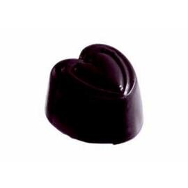 chocolate mould  • heart | 24-cavity | mould size 31 x 29 x H 19 mm  L 275 mm  B 135 mm product photo