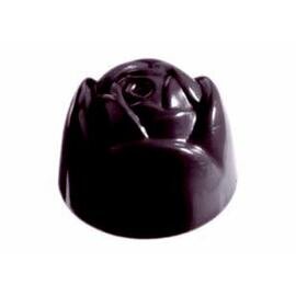 chocolate mould  • flower  • rose  • half-sphere | 21-cavity | mould size Ø 28 x 20 mm  L 275 mm  B 135 mm product photo
