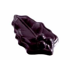 chocolate mould  • mistletoe leaf | 14-cavity | mould size 57 x 32 x H 7 mm  L 275 mm  B 135 mm product photo