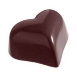 chocolate mould  • heart | 28-cavity | mould size 30 x 36 x H 19 mm  L 275 mm  B 135 mm product photo