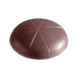 chocolate mould  • round | 24-cavity | mould size Ø 27 x 6 mm  L 275 mm  B 135 mm product photo