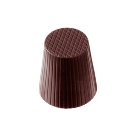 chocolate mould  • round  • thimble | 32-cavity | mould size Ø 28 x 27 mm  L 275 mm  B 135 mm product photo