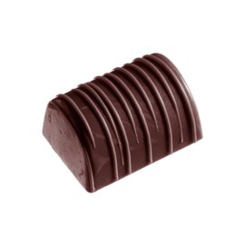 chocolate mould  • half cylinder | 24-cavity | mould size 36 x 26 x H 18 mm  L 275 mm  B 135 mm product photo