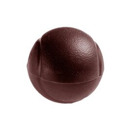 chocolate mould  • ball  • volleyball | 8-cavity | mould size Ø 60 mm  L 275 mm  B 135 mm product photo