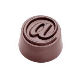 chocolate mould  • round | 32-cavity | mould size Ø 28 x 16 mm  L 275 mm  B 135 mm product photo