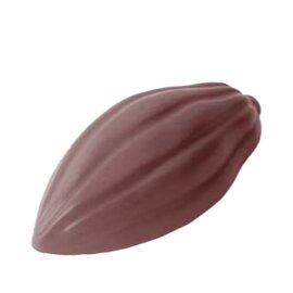 chocolate mould  • cocoa fruit | 16-cavity | mould size 50 x 24 x H 12 mm  L 275 mm  B 135 mm product photo