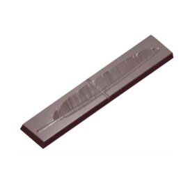 chocolate mould  • rectangle | 8-cavity | mould size 123 x 22 x 6 mm  L 275 mm  B 135 mm product photo