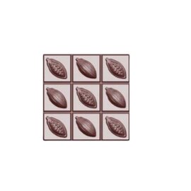 chocolate mould  • square | 2-cavity | mould size 100 x 100 x 15 mm  L 275 mm  B 135 mm product photo