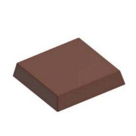 chocolate mould  • square | 21-cavity | mould size 30.5 x 30.5 x H 5.6 mm  L 275 mm  B 135 mm product photo