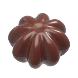 chocolate mould • flower | 21-cavity | mould size 30 x 30 x H 10 mm  L 275 mm  B 135 mm product photo
