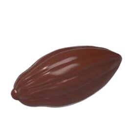 chocolate mould  • cocoa fruit | 63-cavity | mould size 19 x 9 x H 4 mm  L 275 mm  B 135 mm product photo