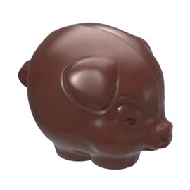 chocolate mould|double form  • pig | 14-cavity | mould size 37.5 x 30 x H 12 mm  L 275 mm  B 135 mm product photo