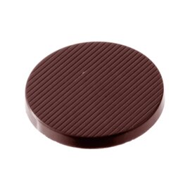 chocolate mould  • round | 24-cavity | mould size Ø 36 x 4 mm  L 275 mm  B 175 mm product photo