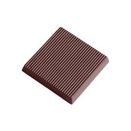 chocolate mould  • square | 18-cavity | mould size 33 x 33 x H 5 mm  L 275 mm  B 135 mm product photo