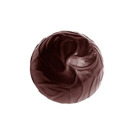chocolate mould  • half-sphere | 40-cavity | mould size Ø 27 x 13 mm  L 275 mm  B 135 mm product photo