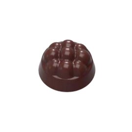 chocolate mould  • round | 32-cavity | mould size 27.5 x 2.,5 x H 15 mm  L 275 mm  B 135 mm product photo
