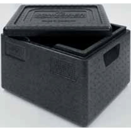 food transport container TOP-BOX GN 1/2 EPP black 19 ltr | 390 mm x 330 mm H 280 mm product photo