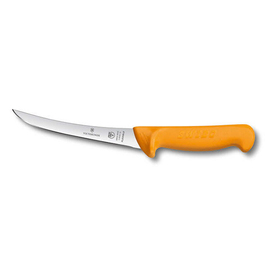 boning knife SWIBO yellow | blade length 13 cm flexibel | curved | smooth cut product photo