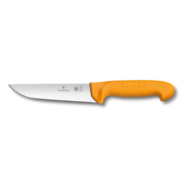 slaughtering knife | butcher knife SWIBO yellow | blade length 18 cm | straight | smooth cut product photo