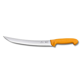 slaughtering knife SWIBO yellow | blade length 26 cm | curved | smooth cut product photo