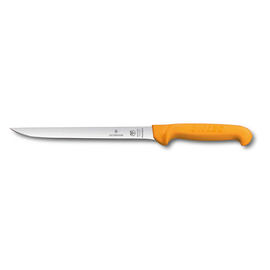 fish filleting knife SWIBO yellow | blade length 20 cm flexibel | straight | narrow | smooth cut product photo