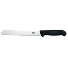 bread knife straight blade wavy cut  | ergonomic | black | blade length 21 cm product photo