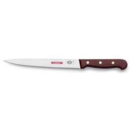 fillet knife flexibel smooth cut  | riveted | brown | blade length 16 cm product photo