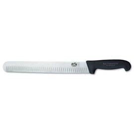 ham slicing knife FIBROX flexibel round top hollow grind blade | black | blade length 36 cm product photo