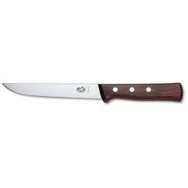 boning knife wide straight blade smooth cut  | American handle | brown | blade length 15 cm product photo