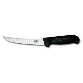 boning knife wide curved blade hollow grind blade | black | blade length 15 cm product photo