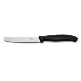 dining knife SwissClassic stainless steel | plastic handle wavy cut blade length 110 mm product photo
