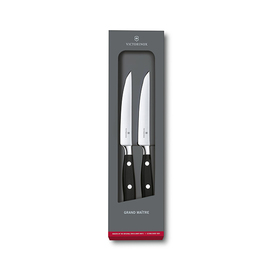 steak knife set GRAND MAÎTRE 2-part black | blade length 12 cm | smooth cut product photo