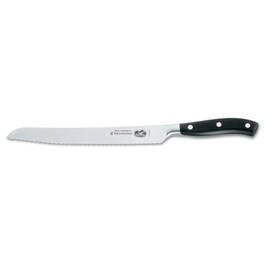 bread knife GRAND MAÎTRE straight blade wavy cut | black | blade length 23 cm product photo