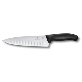 chef's knife SWISS CLASSIC | blade length 20 cm | hollow grind blade | handle colour black L 34.4 cm product photo