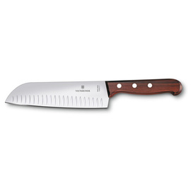 Santoku knife WOOD | blade length 17 cm | hollow grind blade L 29.2 cm product photo