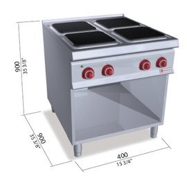 electric stove SE9PQ4M 400 volts 16 kW | open base unit product photo