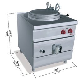 pressure electric fryer SE9P15I S 900  • 150 ltr.  • 400 volts  • automatic double wall filling product photo