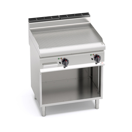 electric roasting plate MACROS 700 E7FR8MP-2 • grooved | 230 volts 9.6 kW 3 phases product photo