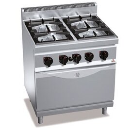 gas stove MACROS 700 G7F4+FG1 baker's standard | 4 hotplates | oven product photo